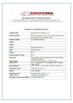 Company Information Sheet